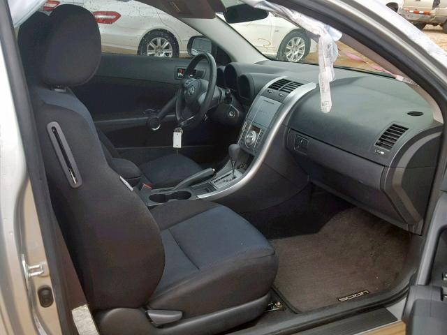 JTKDE167270149879 - 2007 TOYOTA SCION TC ვერცხლისფერი ფოტო 5