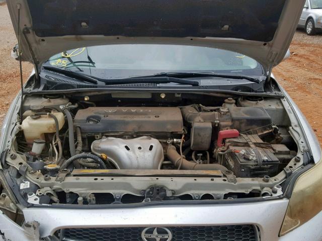 JTKDE167270149879 - 2007 TOYOTA SCION TC ვერცხლისფერი ფოტო 7