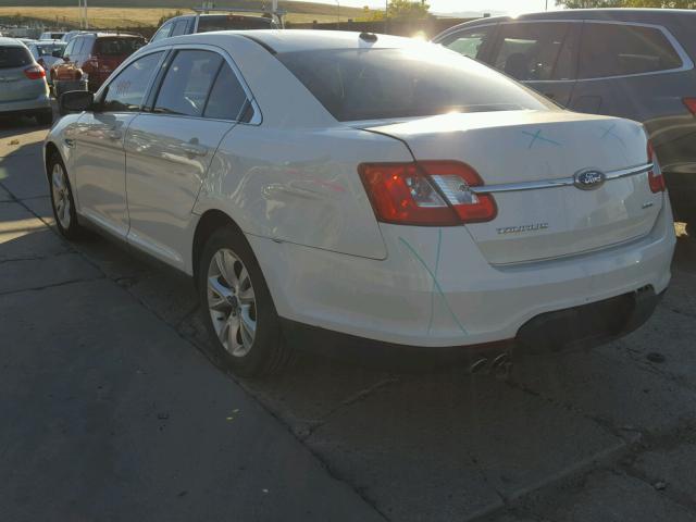 1FAHP2EW5BG151861 - 2011 FORD TAURUS SEL WHITE photo 3