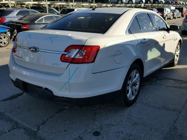 1FAHP2EW5BG151861 - 2011 FORD TAURUS SEL WHITE photo 4