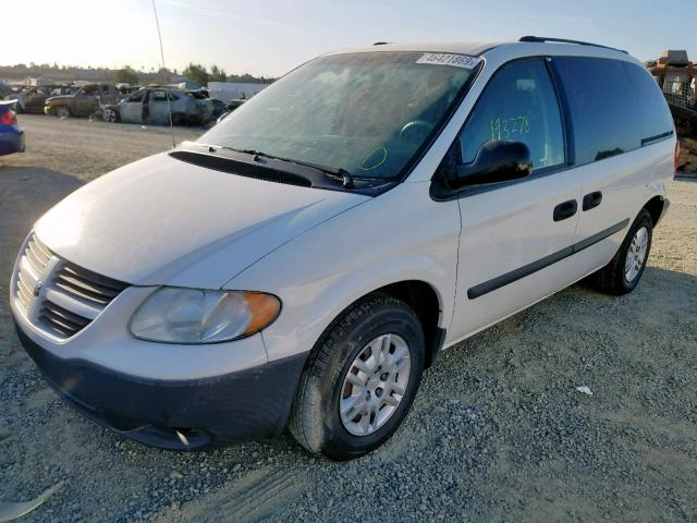 1D4GP25RX5B298360 - 2005 DODGE CARAVAN SE WHITE photo 2