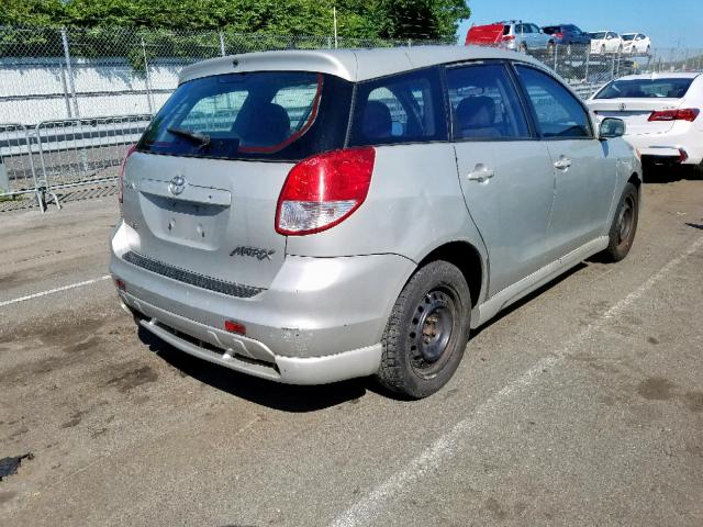 2T1KR32E53C029187 - 2003 TOYOTA MATRIX SILVER photo 4