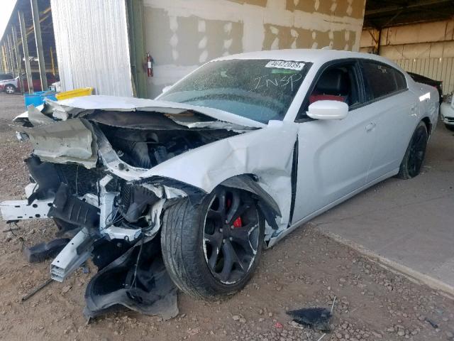 2C3CDXHG7FH889657 - 2015 DODGE CHARGER SX WHITE photo 2