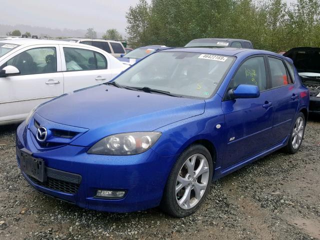 JM1BK343871654791 - 2007 MAZDA 3 HATCHBAC BLUE photo 2