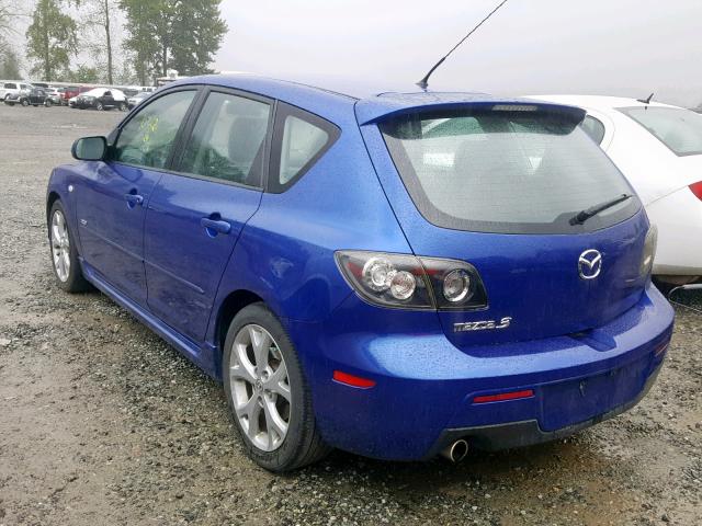 JM1BK343871654791 - 2007 MAZDA 3 HATCHBAC BLUE photo 3