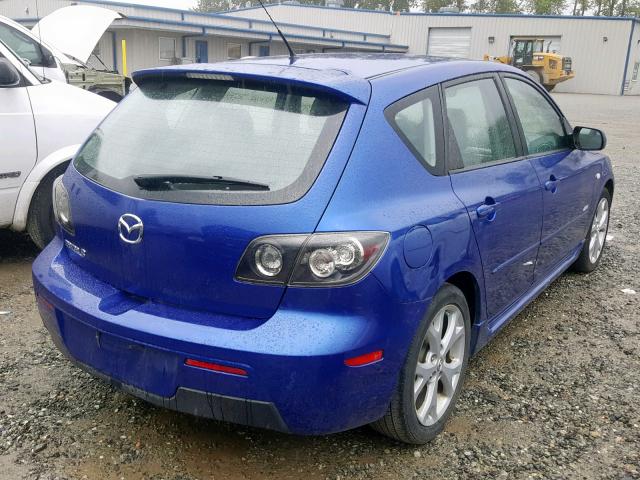 JM1BK343871654791 - 2007 MAZDA 3 HATCHBAC BLUE photo 4