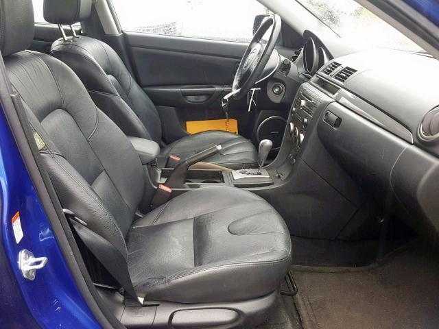 JM1BK343871654791 - 2007 MAZDA 3 HATCHBAC BLUE photo 5