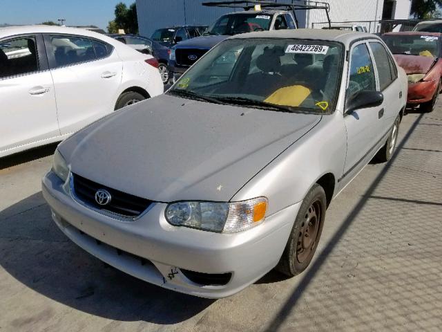 1NXBR12E42Z586531 - 2002 TOYOTA COROLLA CE SILVER photo 2