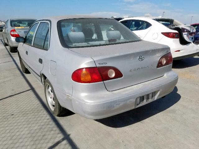 1NXBR12E42Z586531 - 2002 TOYOTA COROLLA CE SILVER photo 3