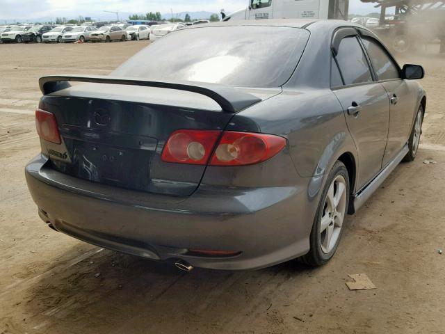 1YVHP80D635M21710 - 2003 MAZDA 6 S GRAY photo 4