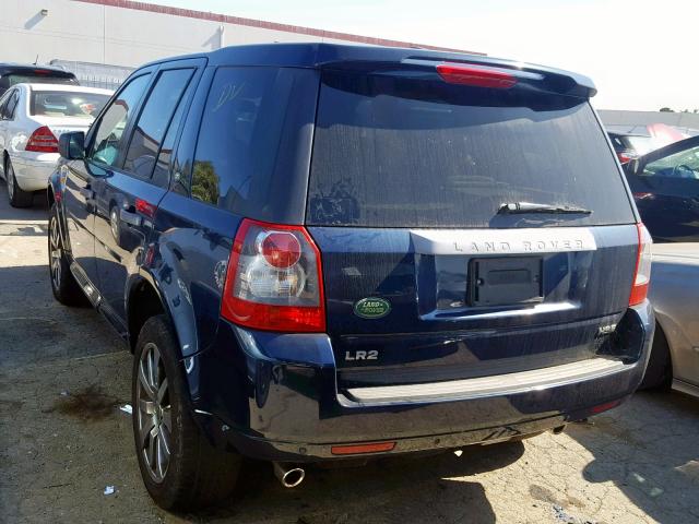 SALFT24N58H067265 - 2008 LAND ROVER LR2 HSE TE BLUE photo 3