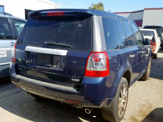 SALFT24N58H067265 - 2008 LAND ROVER LR2 HSE TE BLUE photo 4