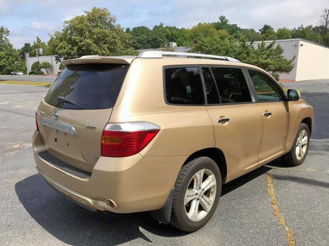 JTEES42A082009063 - 2008 TOYOTA HIGHLANDER GOLD photo 4