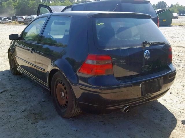 9BWKE61J634068598 - 2003 VOLKSWAGEN GTI 20TH A BLACK photo 3