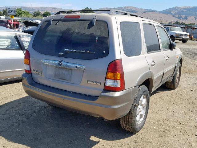 4F2YU08152KM12278 - 2002 MAZDA TRIBUTE LX TAN photo 4