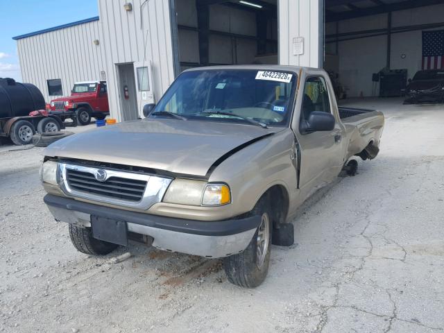 4F4YR12C2XTM32479 - 1999 MAZDA B2500 BEIGE photo 2