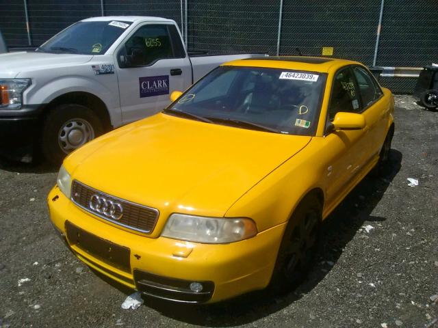 WAURD68DX1A131113 - 2001 AUDI S4 2.7 QUA YELLOW photo 2