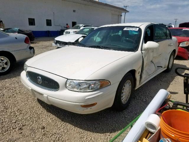 1G4HP54K61U266216 - 2001 BUICK LESABRE CU WHITE photo 2