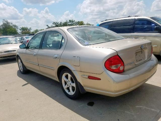 JN1CA31A01T101674 - 2001 NISSAN MAXIMA GXE GOLD photo 3