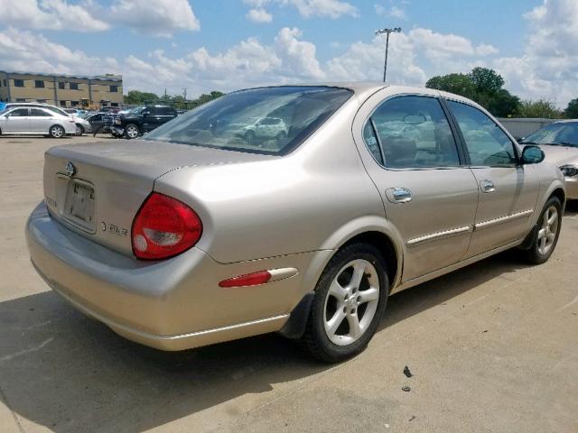 JN1CA31A01T101674 - 2001 NISSAN MAXIMA GXE GOLD photo 4