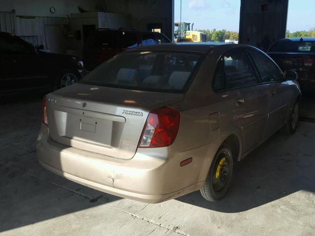 KL5JD52Z74K008405 - 2004 SUZUKI FORENZA S TAN photo 4