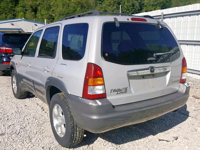 4F2YU08192KM58745 - 2002 MAZDA TRIBUTE LX SILVER photo 3