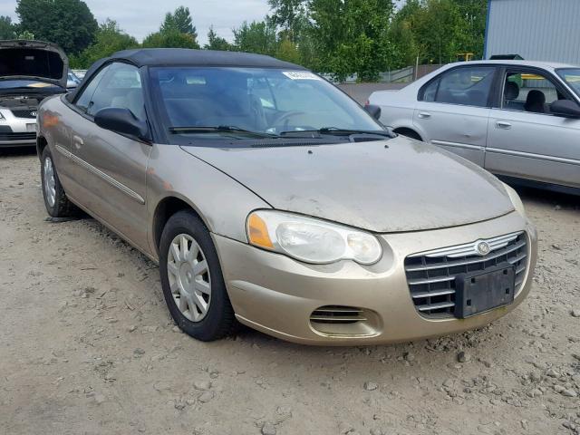 1C3EL45X34N318136 - 2004 CHRYSLER SEBRING LX BROWN photo 1