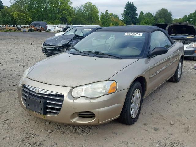 1C3EL45X34N318136 - 2004 CHRYSLER SEBRING LX BROWN photo 2