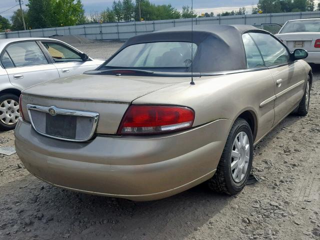 1C3EL45X34N318136 - 2004 CHRYSLER SEBRING LX BROWN photo 4