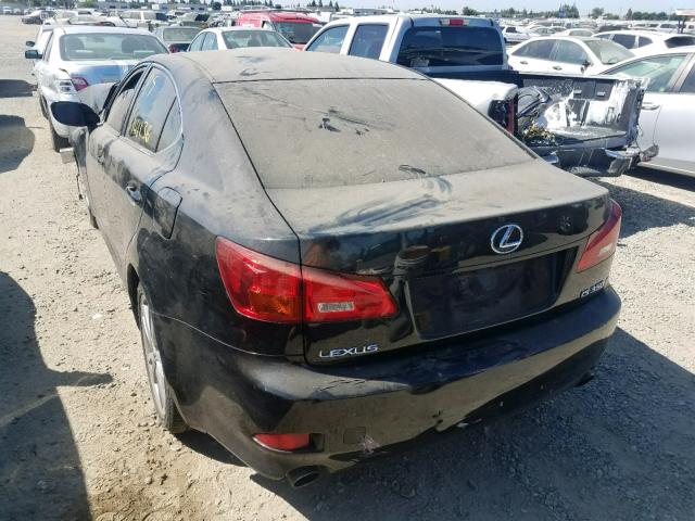 JTHBE262362006966 - 2006 LEXUS IS 350 BLACK photo 3