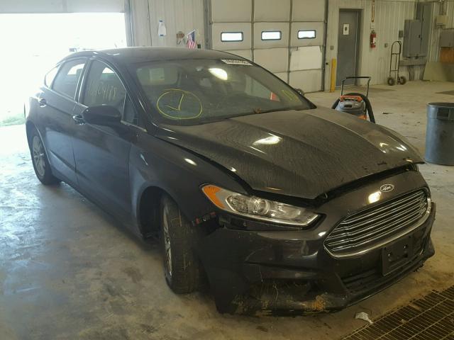 3FA6P0G79FR220793 - 2015 FORD FUSION S BLACK photo 1