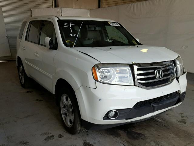 5FNYF3H73DB009237 - 2013 HONDA PILOT EXLN WHITE photo 1