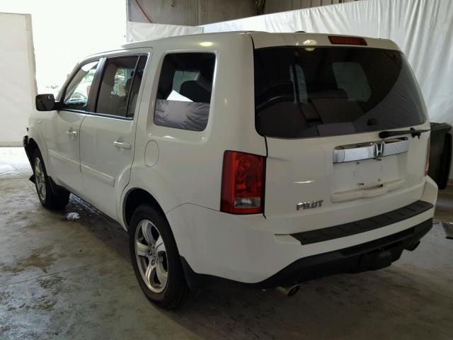 5FNYF3H73DB009237 - 2013 HONDA PILOT EXLN WHITE photo 3