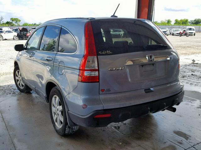 5J6RE38738L004463 - 2008 HONDA CR-V EXL SILVER photo 3