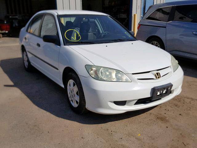 2HGES16304H557727 - 2004 HONDA CIVIC DX V WHITE photo 1