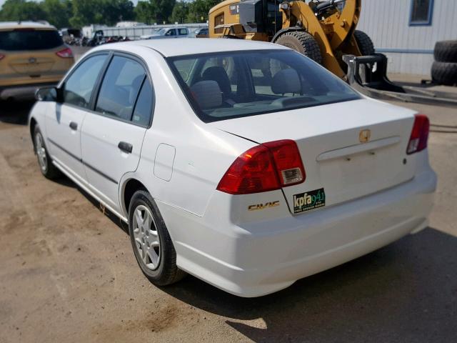 2HGES16304H557727 - 2004 HONDA CIVIC DX V WHITE photo 3