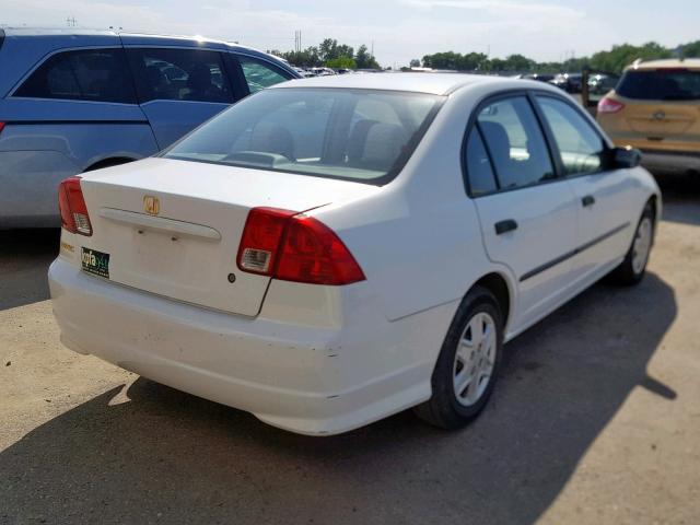 2HGES16304H557727 - 2004 HONDA CIVIC DX V WHITE photo 4