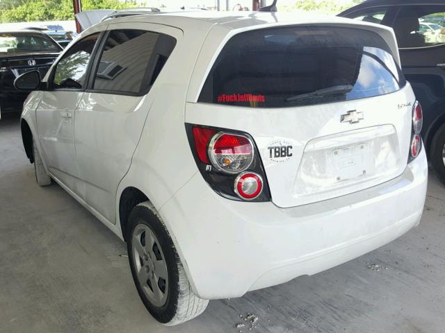 1G1JA6SHXD4230515 - 2013 CHEVROLET SONIC LS 白色 照片 3