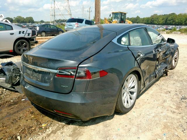 5YJSA1E24HF230241 - 2017 TESLA MODEL S فضي صورة 4