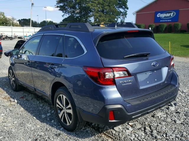 4S4BSENC7J3321449 - 2018 SUBARU OUTBACK 3. BLUE photo 3