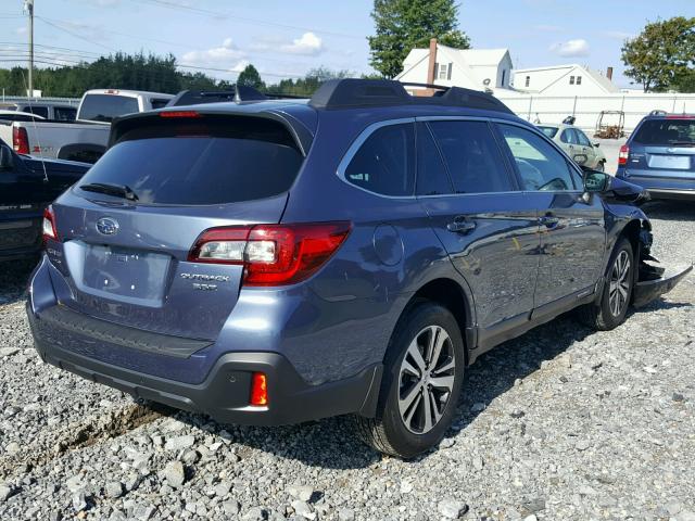 4S4BSENC7J3321449 - 2018 SUBARU OUTBACK 3. BLUE photo 4