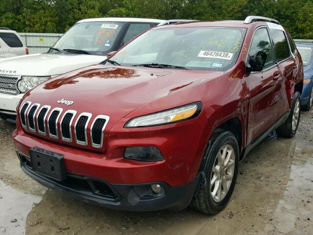 1C4PJLCB6GW363369 - 2016 JEEP CHEROKEE L RED photo 2