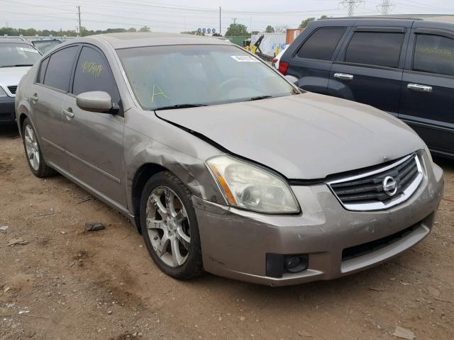 1N4BA41E28C803982 - 2008 NISSAN MAXIMA SE BEIGE photo 1