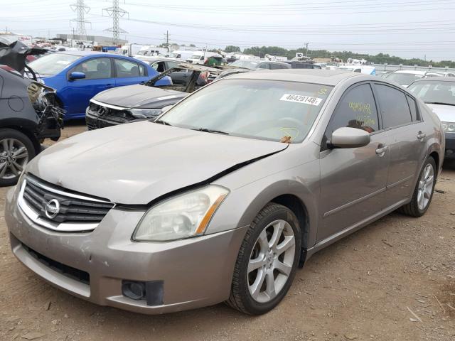 1N4BA41E28C803982 - 2008 NISSAN MAXIMA SE BEIGE photo 2