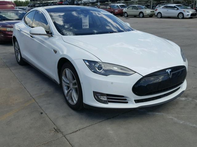 5YJSA1S12EFP50882 - 2014 TESLA MODEL S თეთრი ფოტო 1