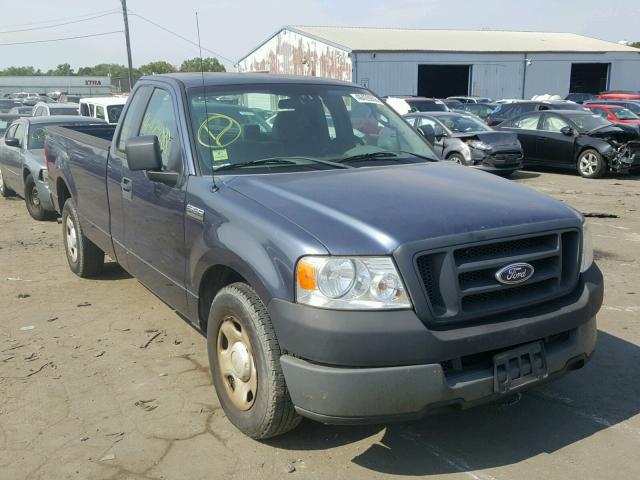 1FTRF12235NB94169 - 2005 FORD F150 BLUE photo 1