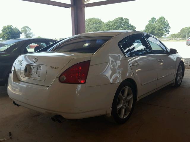 1N4BA41E94C913390 - 2004 NISSAN MAXIMA SE WHITE photo 4