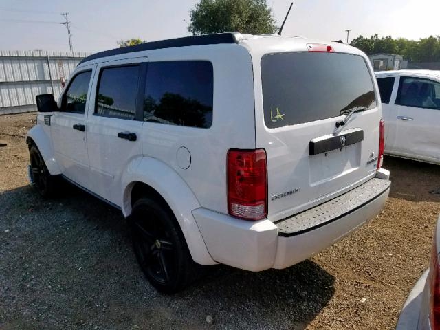 1D4PT4GK2AW173489 - 2010 DODGE NITRO HEAT WHITE photo 3