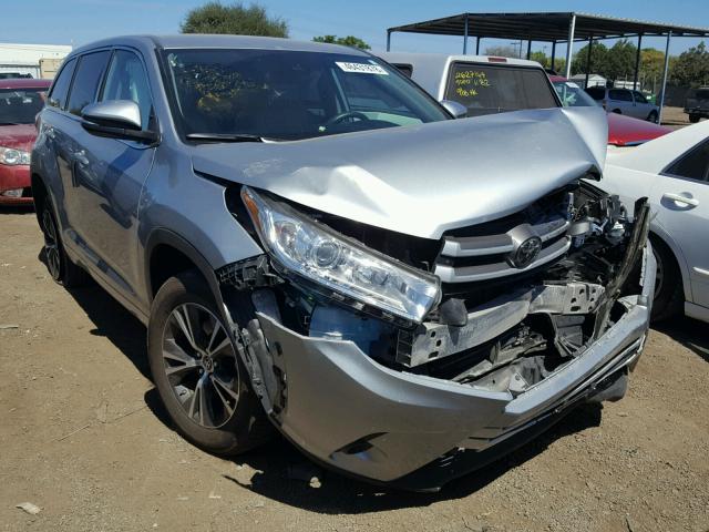 5TDZZRFH7JS236416 - 2018 TOYOTA HIGHLANDER SILVER photo 1