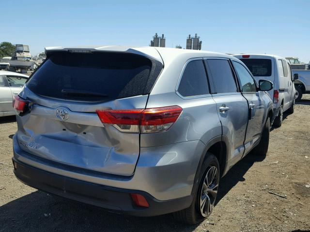 5TDZZRFH7JS236416 - 2018 TOYOTA HIGHLANDER SILVER photo 4